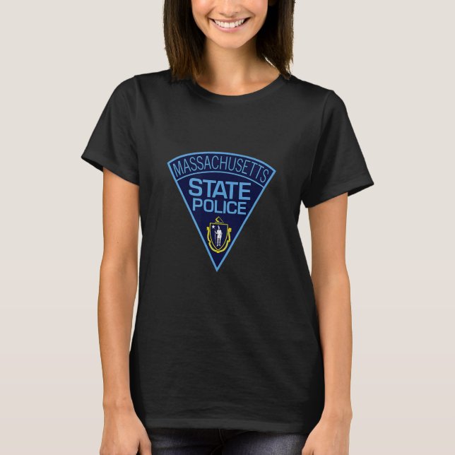 Massachusetts State Police 3 T Shirt (Framsida)