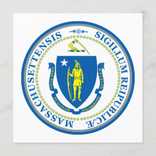 Massachusetts State Seal Inbjudningar
