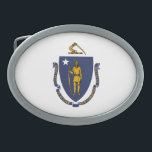 Massachusetts Statlig flagga<br><div class="desc">Patriotic Massachusetts statlig flagga.</div>