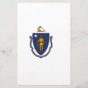 Massachusetts Statlig flagga Brevpapper