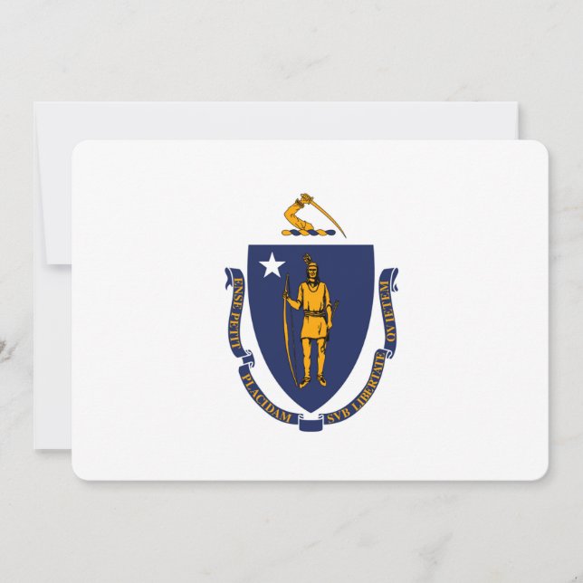 Massachusetts Statlig flagga Design (Framsida)