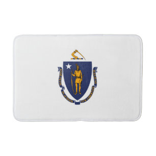 Massachusetts Statlig flagga Design Badrumsmatta