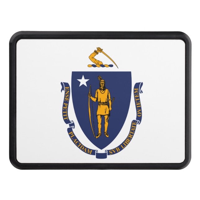 Massachusetts Statlig flagga Design Dragkroksskydd (Framsidan)