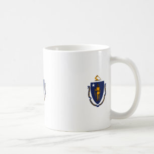 Massachusetts Statlig flagga Design Kaffemugg