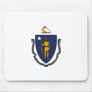 Massachusetts Statlig flagga Design Musmatta