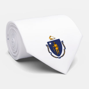 Massachusetts Statlig flagga Design Slips
