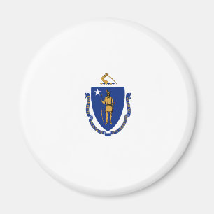 Massachusetts Statlig flagga Magnet