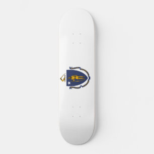 Massachusetts Statlig flagga Mini Skateboard Bräda 18,5 Cm