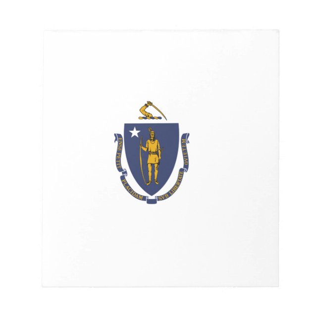 Massachusetts statsflagga anteckningsblock (Framsida)