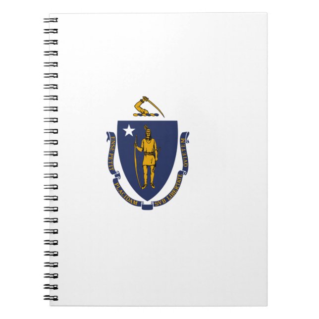 Massachusetts statsflagga anteckningsbok (Framsidan)