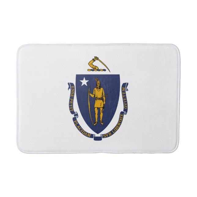 Massachusetts statsflagga badrumsmatta (Framsidan)