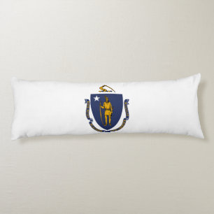 Massachusetts statsflagga kroppskudde