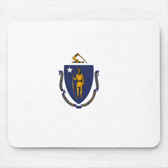 Massachusetts statsflagga musmatta (Framsidan)