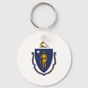 Massachusetts statsflagga nyckelring