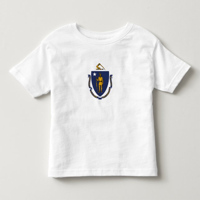 Massachusetts statsflagga t shirt (Framsida)