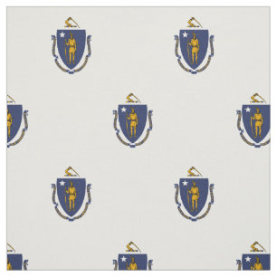 Massachusetts statsflagga tyg
