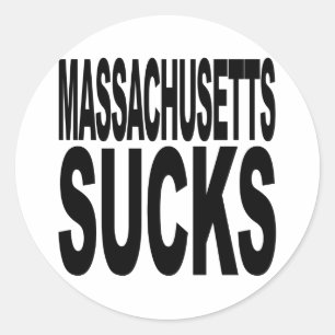 Massachusetts Sucks Runt Klistermärke