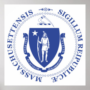 Massachusetts-tecken Poster