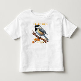 Massachusetts territoriets fågel Chickadee v2 T Shirt