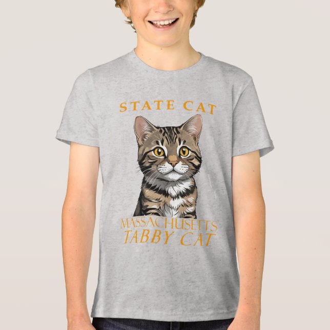 Massachusetts Territory Cat the Tabby katt T Shirt (Framsida)