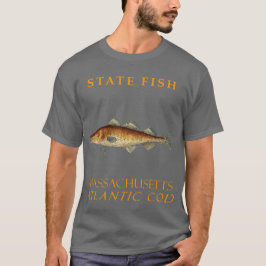 Massachusetts Territory Fiskar Atlantisk Torsk T Shirt