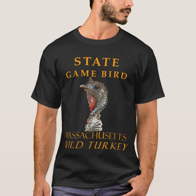 Massachusetts Territory Game Bird Sällsam Turkiet T Shirt (Framsida)