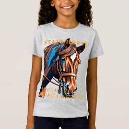 Massachusetts Territory Häst The Morgan Horse T Shirt