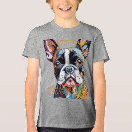 Massachusetts Territory Hund Boston Terrier Konst T Shirt