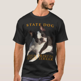 Massachusetts Territory Hund Boston Terrier Vec T Shirt