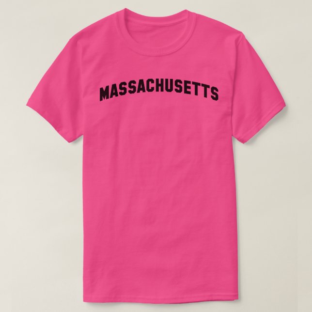Massachusetts TShirt T Shirt (Design framsida)
