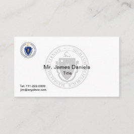 Massachusetts Underbar Seal Visitkort