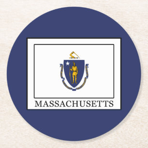 Massachusetts Underlägg Papper Rund