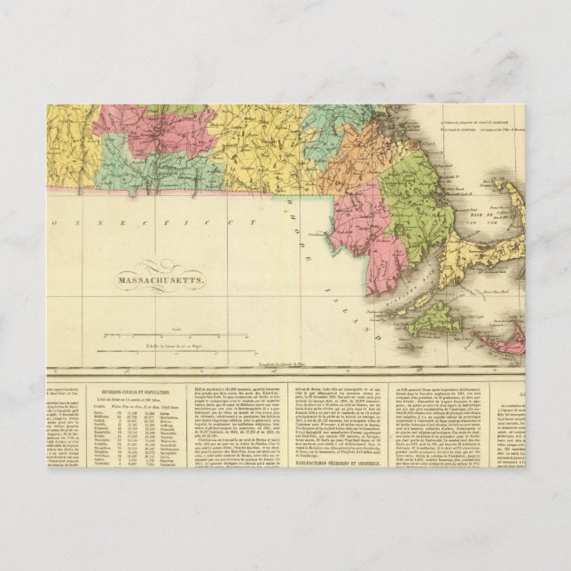 Massachusetts US Vykort (Framsida)