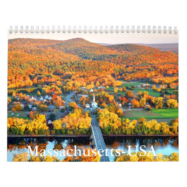 Massachusetts-USA Calendar Kalender (Omslag)
