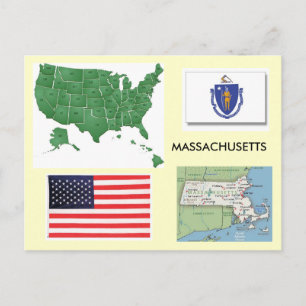 Massachusetts, USA Vykort