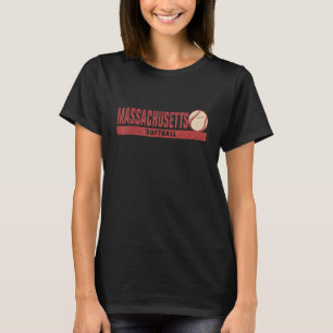 Massachusetts Vintage Softball Team Retro Softball T Shirt