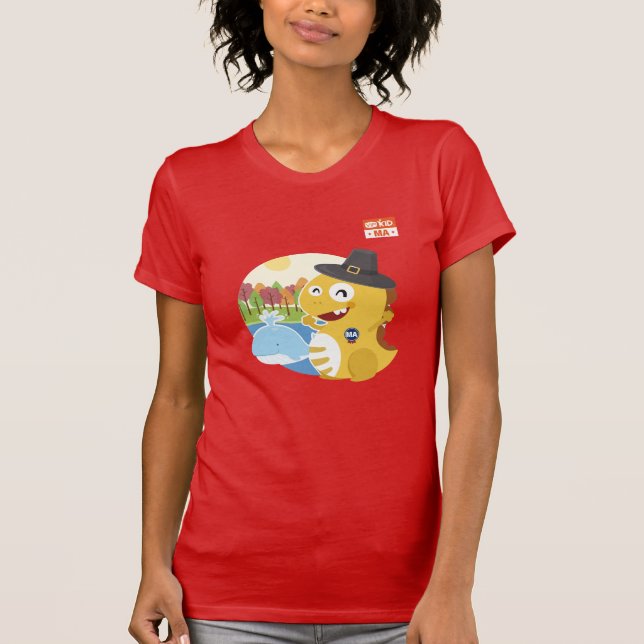 Massachusetts VIPKID T-tröja (orangen) Tee (Framsida)