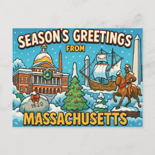 MASSACHUSETTS vykort