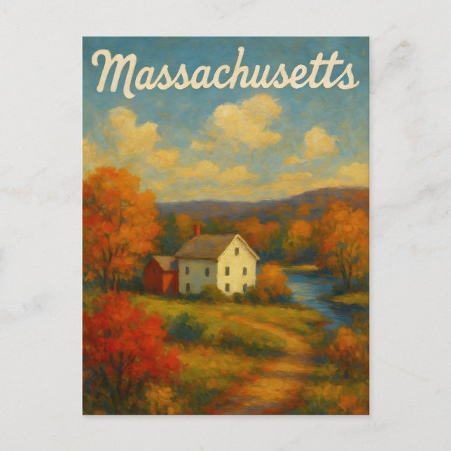 Massachusetts vykort (Framsida)