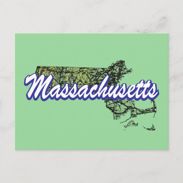 Massachusetts Vykort (Framsida)