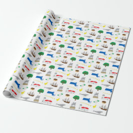 Massachusetts Wrapping Papper Presentpapper