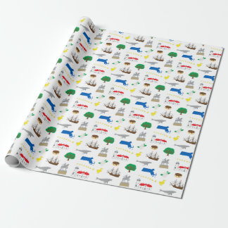 Massachusetts Wrapping Papper Presentpapper