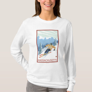 MassachusettsDownhill Skierplats Tee