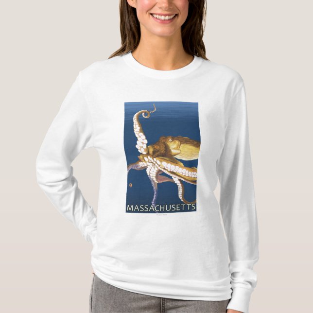 MassachusettsOctopus plats Tröja (Framsida)