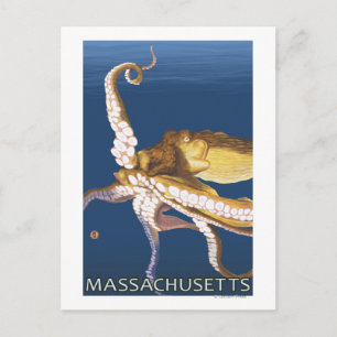 MassachusettsOctopus Scene Vykort