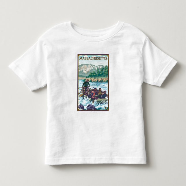 MassachusettsRiver som Rafting plats Tee (Framsida)