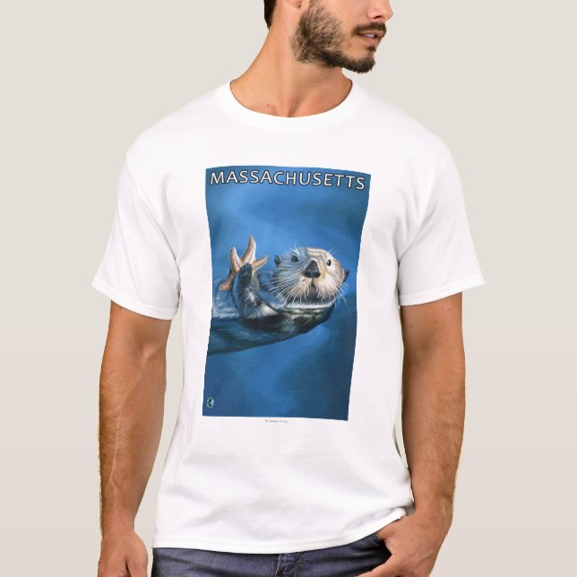 MassachusettsSea utterplats Tee (Framsida)