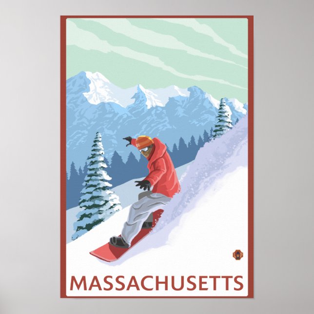 MassachusettsSnowboarder Scene Poster (Framsidan)