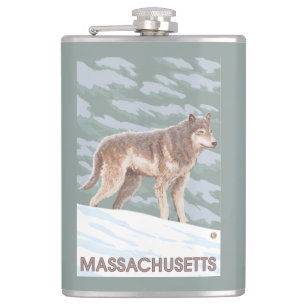 MassachusettsWolf plats Fickplunta