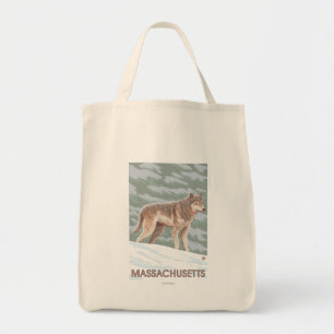 MassachusettsWolf plats Tygkasse